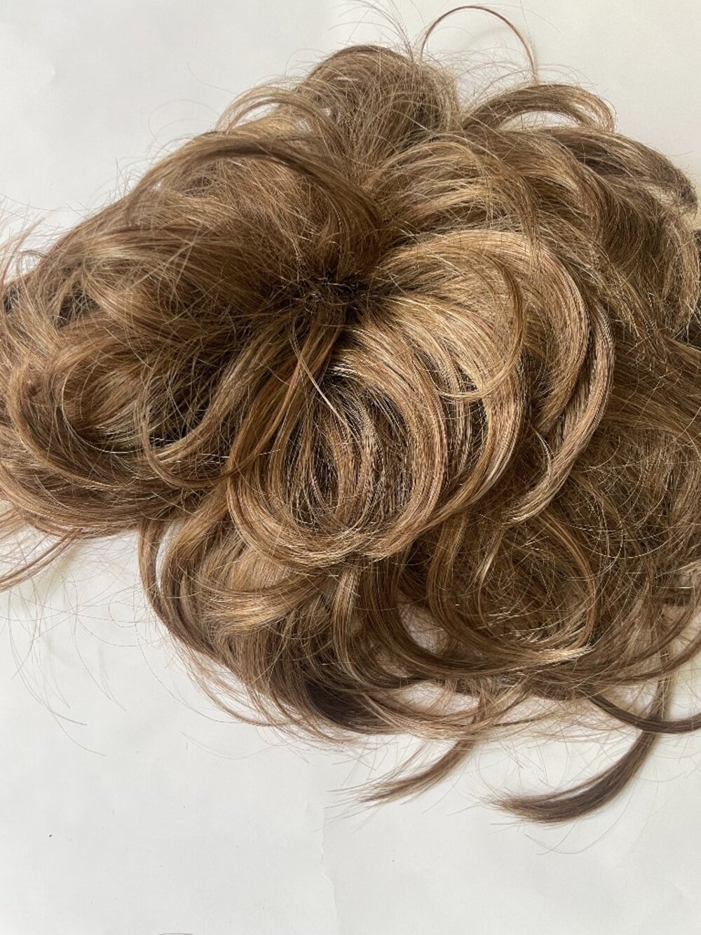 Brown Curly Clip-In Hair Bun / Hairpiece
